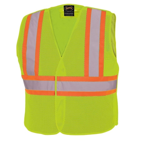 Pioneer Mesh Vest, Tear-Away, Hi-Vis Yellow, 45XL V1030560U-4/5XL